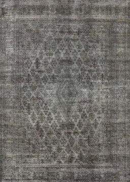 Mid-Century Modern Black Oriental Rug, urb3142