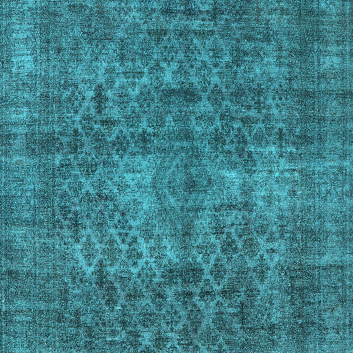 Machine Washable Oriental Light Blue Industrial Rug, wshurb3142lblu