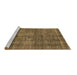 Sideview of Machine Washable Oriental Brown Industrial Rug, wshurb3142brn