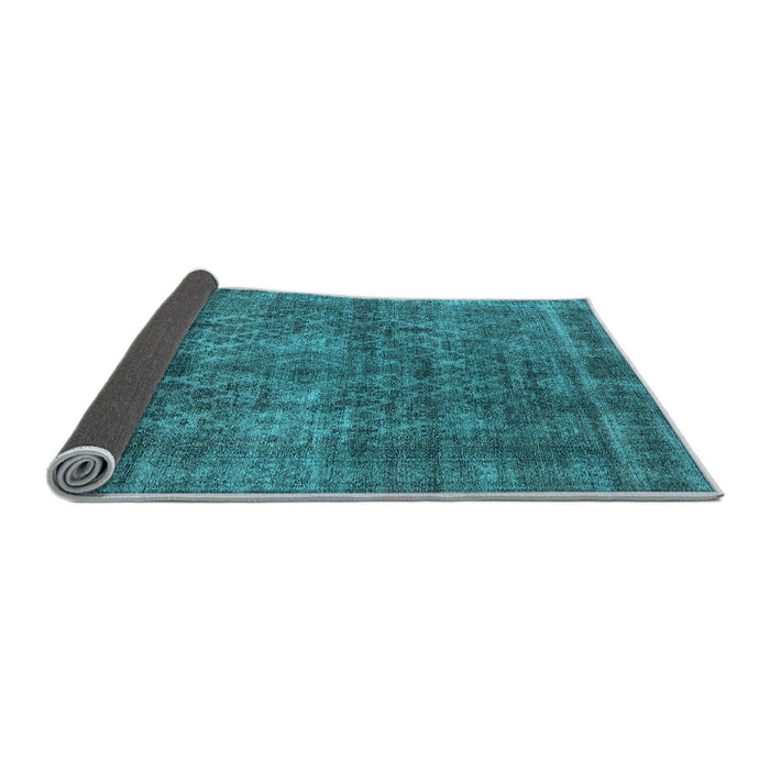 Sideview of Oriental Light Blue Industrial Rug, urb3142lblu