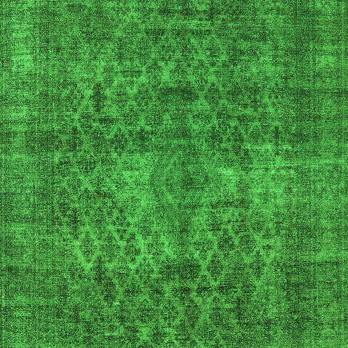 Machine Washable Oriental Green Industrial Area Rugs, wshurb3142grn