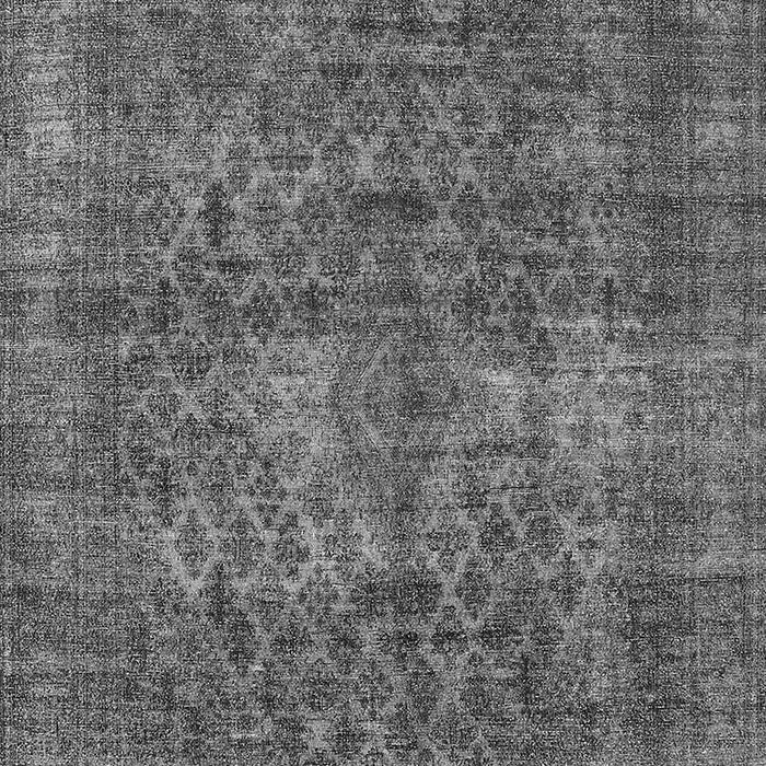 Machine Washable Oriental Gray Industrial Rug, wshurb3142gry