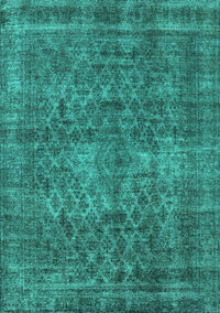 Oriental Turquoise Industrial Rug, urb3142turq