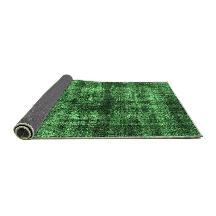 Sideview of Oriental Emerald Green Industrial Rug, urb3143emgrn