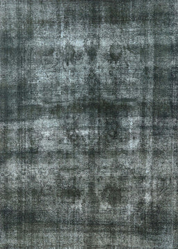 Mid-Century Modern Light Slate Gray Oriental Rug, urb3143