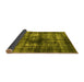 Sideview of Oriental Yellow Industrial Rug, urb3143yw