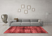 Industrial Red Washable Rugs