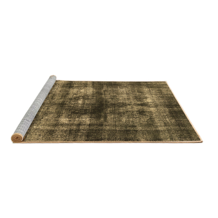 Sideview of Machine Washable Oriental Brown Industrial Rug, wshurb3143brn
