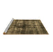 Sideview of Machine Washable Oriental Brown Industrial Rug, wshurb3143brn