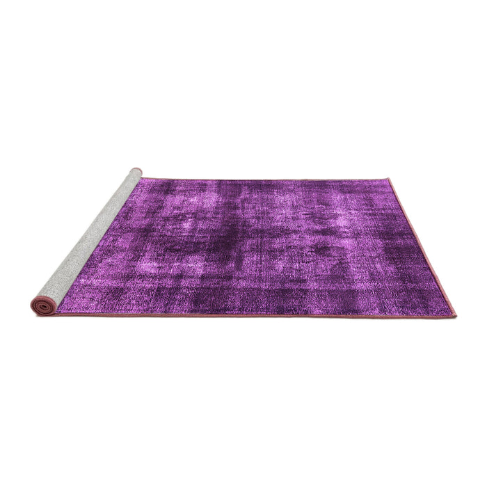 Sideview of Machine Washable Oriental Pink Industrial Rug, wshurb3143pnk