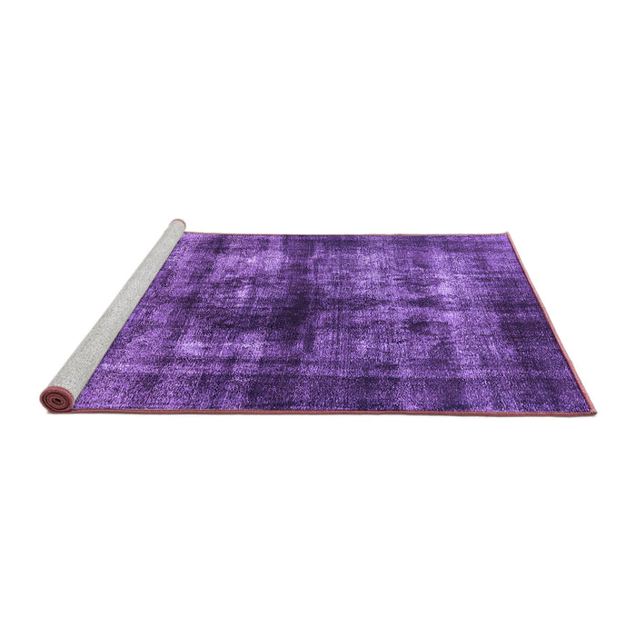 Sideview of Machine Washable Oriental Purple Industrial Area Rugs, wshurb3143pur