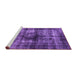 Sideview of Machine Washable Oriental Purple Industrial Area Rugs, wshurb3143pur