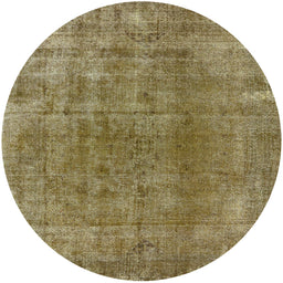 Round Machine Washable Industrial Modern Oak Brown Rug, wshurb3144