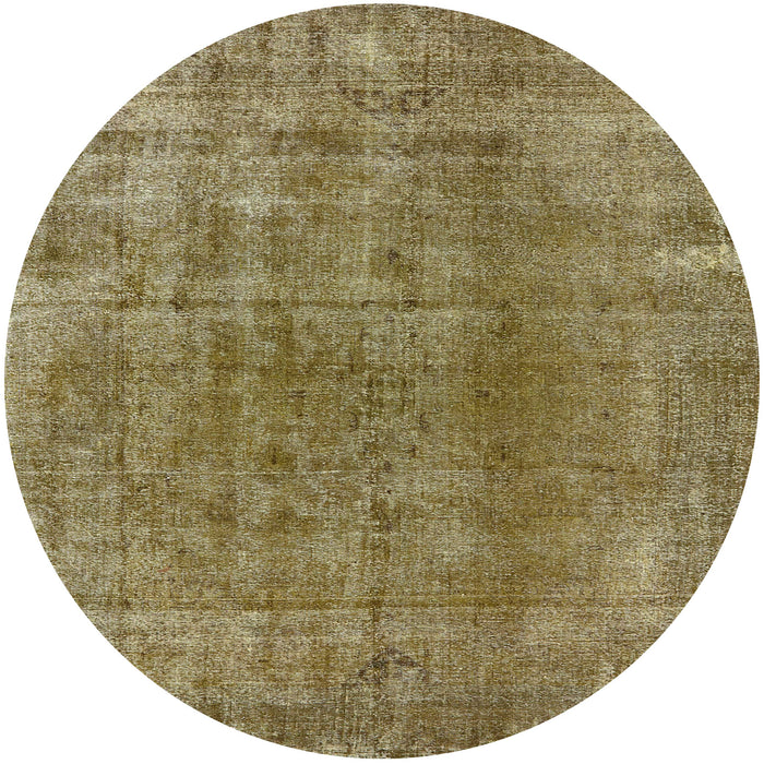 Round Machine Washable Industrial Modern Oak Brown Rug, wshurb3144