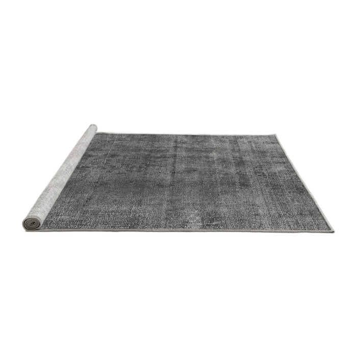 Sideview of Machine Washable Oriental Gray Industrial Rug, wshurb3144gry