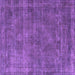 Square Machine Washable Oriental Purple Industrial Area Rugs, wshurb3145pur
