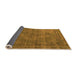 Sideview of Oriental Orange Industrial Rug, urb3145org