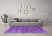 Machine Washable Oriental Purple Industrial Rug, wshurb3145pur