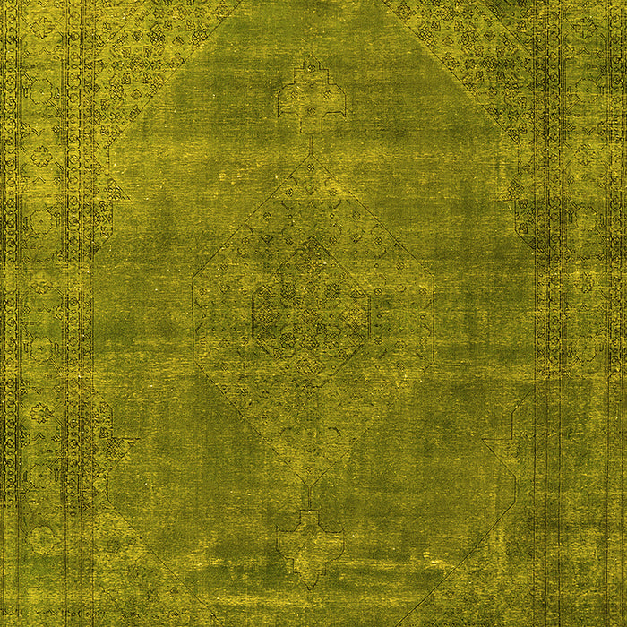 Oriental Yellow Industrial Rug, urb3145yw