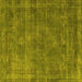 Square Oriental Yellow Industrial Rug, urb3145yw