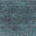 Square Oriental Light Blue Industrial Rug, urb3146lblu