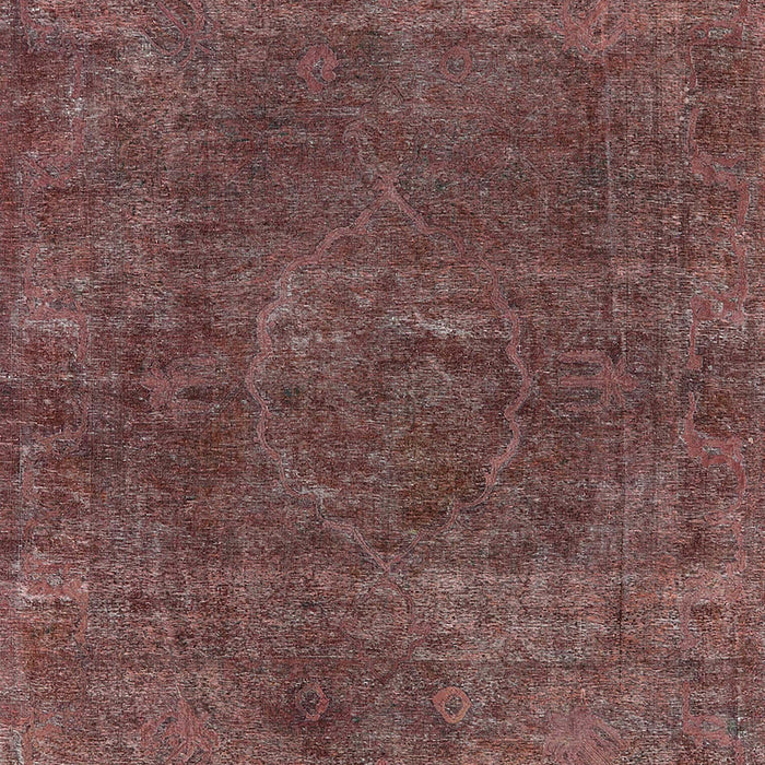 Mid-Century Modern Dark Almond Brown Oriental Rug, urb3146