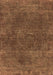 Machine Washable Oriental Brown Industrial Rug, wshurb3146brn