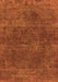 Machine Washable Oriental Orange Industrial Area Rugs, wshurb3146org