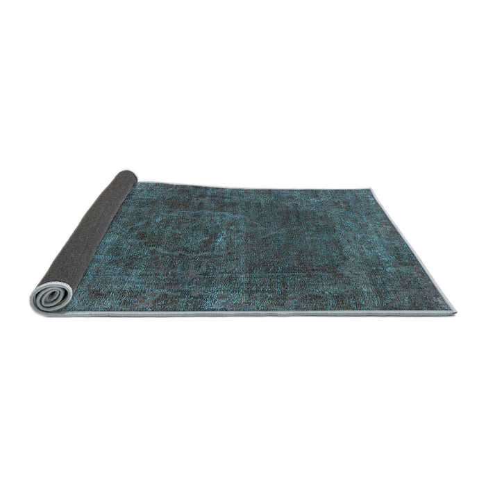 Sideview of Oriental Light Blue Industrial Rug, urb3146lblu