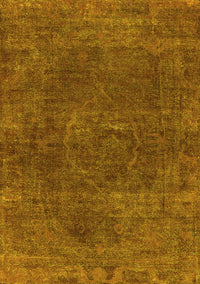 Oriental Yellow Industrial Rug, urb3146yw