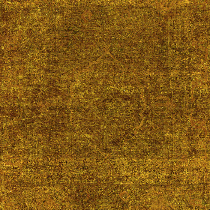 Oriental Yellow Industrial Rug, urb3146yw