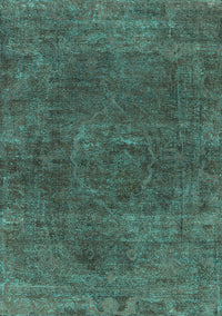 Oriental Turquoise Industrial Rug, urb3146turq