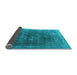 Sideview of Oriental Light Blue Industrial Rug, urb3147lblu