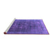 Sideview of Machine Washable Oriental Purple Industrial Area Rugs, wshurb3147pur