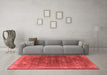 Industrial Red Washable Rugs