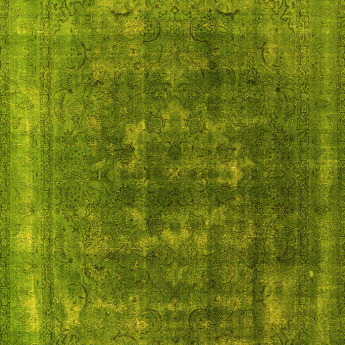 Oriental Yellow Industrial Rug, urb3147yw