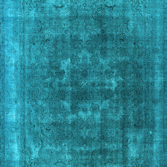 Machine Washable Oriental Light Blue Industrial Rug, wshurb3147lblu