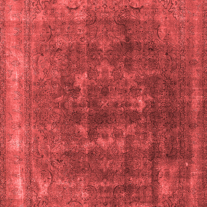 Machine Washable Oriental Red Industrial Rug, wshurb3147red