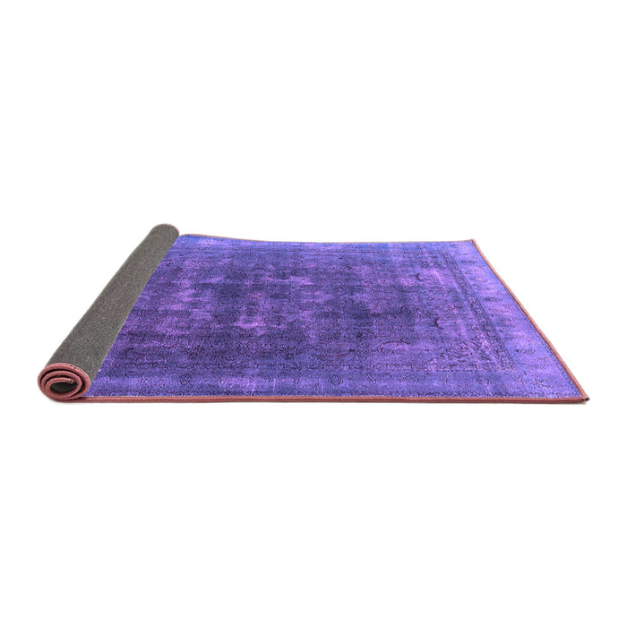 Sideview of Oriental Purple Industrial Rug, urb3147pur