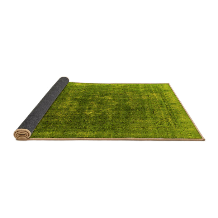 Sideview of Oriental Yellow Industrial Rug, urb3147yw