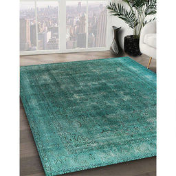 Machine Washable Industrial Modern Light Sea Green Rug in a Family Room, wshurb3147