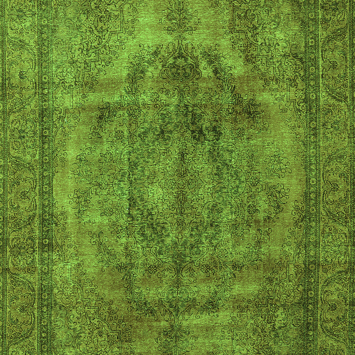Machine Washable Oriental Green Industrial Area Rugs, wshurb3148grn