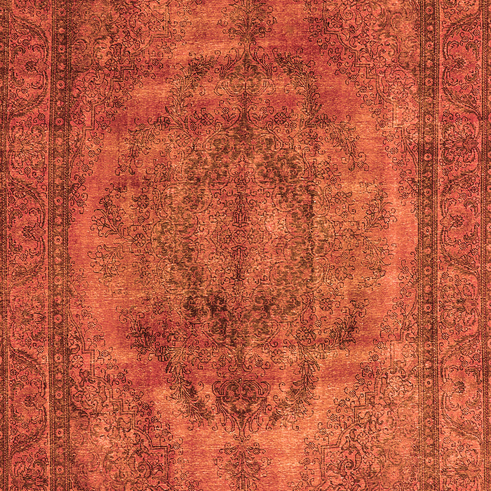Machine Washable Oriental Orange Industrial Area Rugs, wshurb3148org