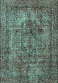 Oriental Turquoise Industrial Rug, urb3148turq