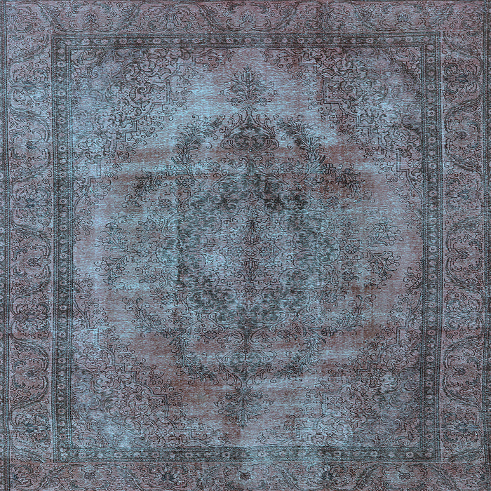 Square Oriental Light Blue Industrial Rug, urb3148lblu