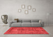 Industrial Red Washable Rugs