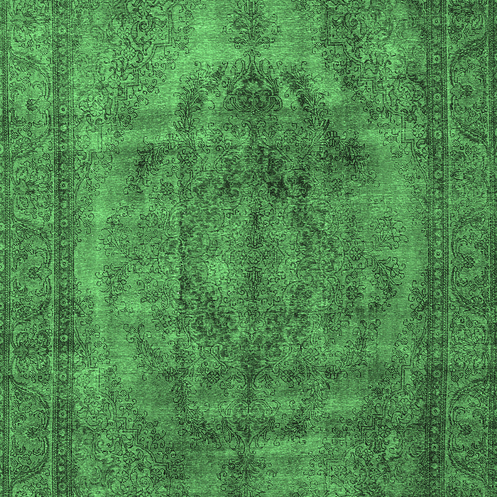 Machine Washable Oriental Emerald Green Industrial Area Rugs, wshurb3148emgrn