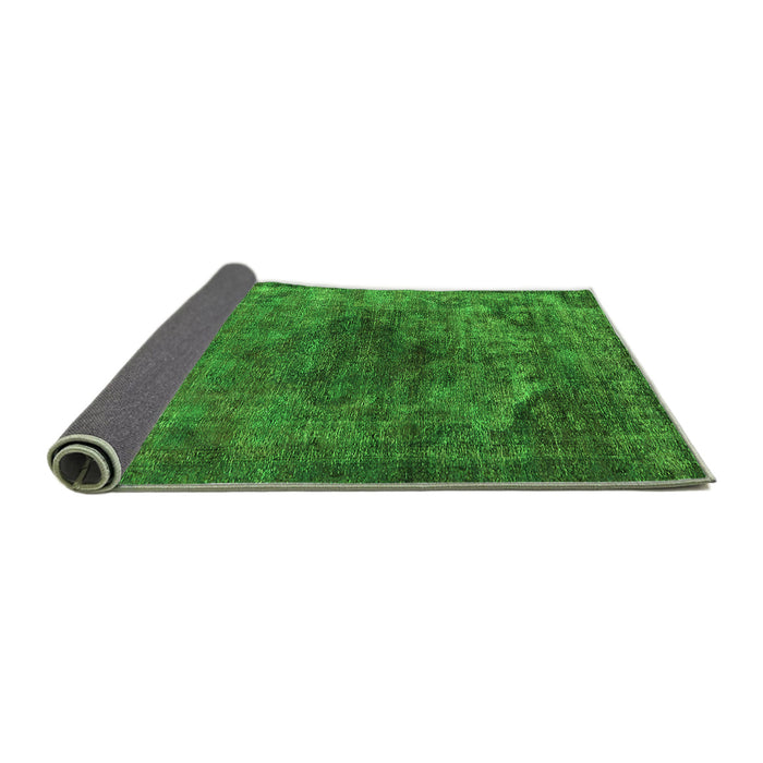 Sideview of Oriental Green Industrial Rug, urb3150grn