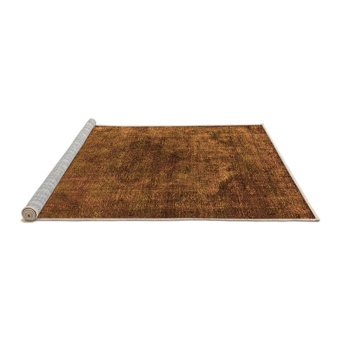 Sideview of Machine Washable Oriental Orange Industrial Area Rugs, wshurb3150org