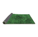 Sideview of Oriental Emerald Green Industrial Rug, urb3150emgrn